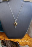 Amethyst Druzy Necklace Sterling Silver