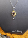 Amethyst Druzy Necklace Sterling Silver