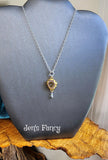 Amethyst Druzy Necklace Sterling Silver