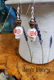 Sugar Skull Dia de los Muertos Earrings Sterling Silver
