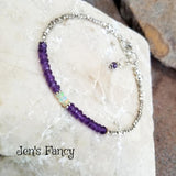Amethyst & Opal Gemstone Karen Hill Tribe Fine Silver Bracelet