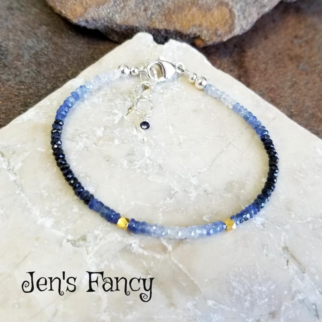 Genuine blue hot sale sapphire bracelet