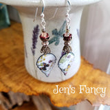 Butterfly Enameled Earrings Sterling Silver