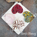 Leather Earrings Sterling Silver