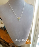 Gemstone Cloud Necklace Apatite & Pearl