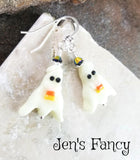 Halloween Ghost Earrings Sterling Silver Glow in the Dark