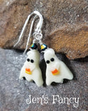 Halloween Ghost Earrings Sterling Silver Glow in the Dark