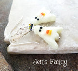 Halloween Ghost Earrings Sterling Silver Glow in the Dark