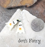 Halloween Ghost Earrings Sterling Silver Glow in the Dark