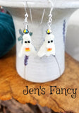 Halloween Ghost Earrings Sterling Silver Glow in the Dark