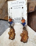 Day of the Dead Earrings Sterling Silver, Dia de los Muertos Jewelry