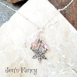 Snowflake Necklace Sterling Silver