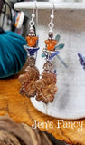 Day of the Dead Earrings Sterling Silver, Dia de los Muertos Jewelry