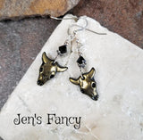 Longhorn Steer Skull Earrings Sterling Silver Southwestern Jewelry