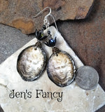 Halloween Gothic Lady Ghost Earrings Sterling Silver