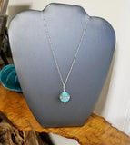 Ocean Wave Necklace Sterling Silver Beach Jewelry