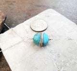 Ocean Wave Necklace Sterling Silver Beach Jewelry