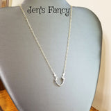 Deer Antler Necklace with Moonstone Sterling Silver