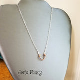 Deer Antler Necklace with Moonstone Sterling Silver