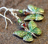Butterfly Earrings Sterling Silver
