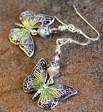 Butterfly Earrings Sterling Silver