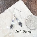 Aquamarine Gemstone Earrings Bali Sterling Silver