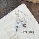 Aquamarine Gemstone Earrings Bali Sterling Silver