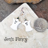 Halloween Ghost Earrings Sterling Silver