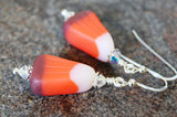 Halloween Chocolate Candy Corn Earrings Sterling Silver