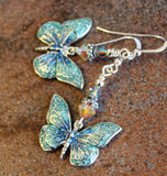 Butterfly Earrings Sterling Silver