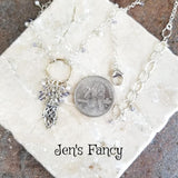 Jellyfish Beach Necklace Sterling Silver Iolite & Pearl
