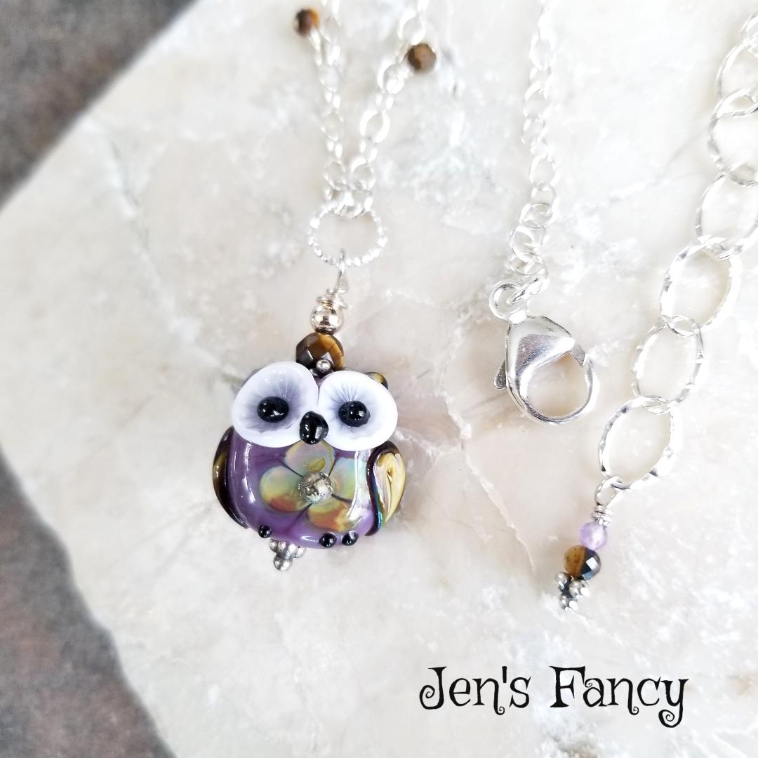 Purple owl new arrivals jewelry