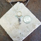 Mermaid Beach Necklace Sterling Silver Apatite & Pearl