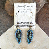 Mermaid Earrings Porcelain & Sterling Silver