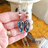 Mermaid Earrings Porcelain & Sterling Silver
