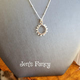 Moonstone Gemstone Necklace Sterling Silver Wire Wrapped Rose Gold Infinity