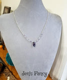 Fluorite Gemstone Necklace Karen Hill Tribe Fine Silver