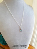 Rainbow Fluorite Necklace Sterling Silver