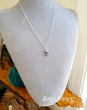 Rainbow Fluorite Necklace Sterling Silver