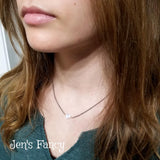 Moonstone Gemstone Heart Necklace Sterling Silver