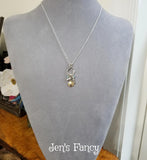 Sand Dollar Seahorse Necklace Sterling Silver