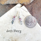 Spinel Gemstone Earrings Bali Sterling Silver