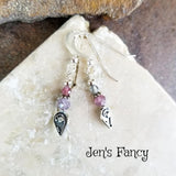Spinel Gemstone Earrings Bali Sterling Silver