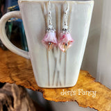 Calla Lily Floral Earrings with Ametrine & Moonstone Natural Gemstones