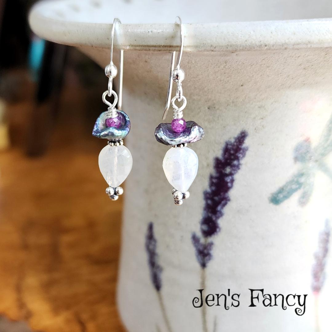 Rainbow Moonstone x Star Ruby Necklace 【公式通販】