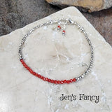 Red Coral Bracelet Karen Hill Tribe Pure Silver & Sterling Silver