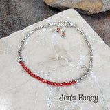 Red Coral Bracelet Karen Hill Tribe Pure Silver & Sterling Silver