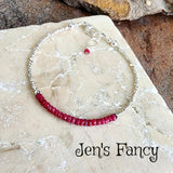 Red Ruby Bracelet Karen Hill Tribe Pure Silver