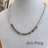 Tourmaline & Labradorite Necklace - Sterling Silver Natural Gemstone Jewelry