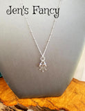 Snowflake Necklace Sterling Silver